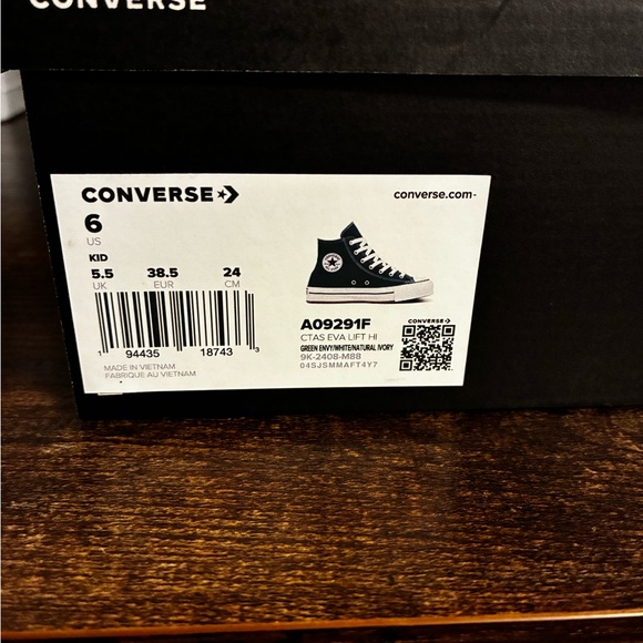 Converse Dark Green High-Top Sneakers - Picture 6 of 6